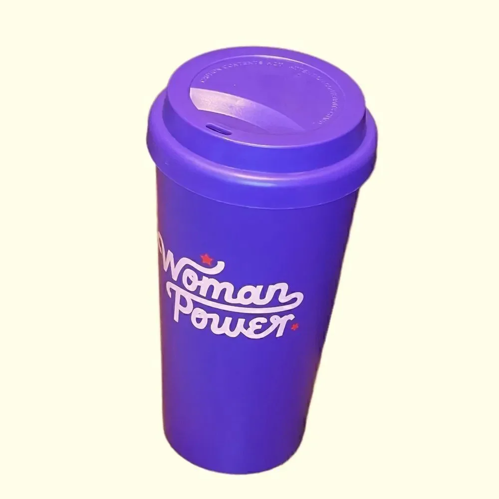 Purple Woman Power Travel Mug